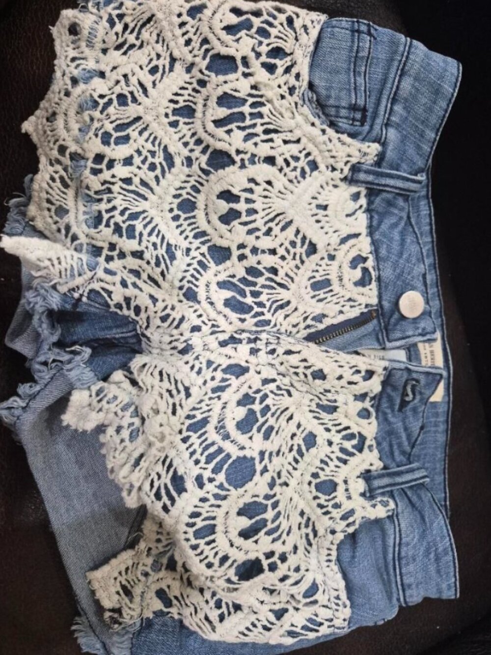 boho style denim shorts